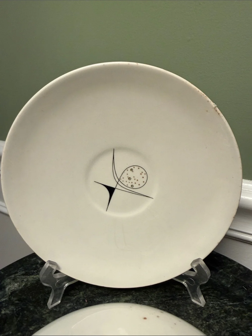Set of 2 - 6 “ Aria Saucers Royal China -Atomic Age